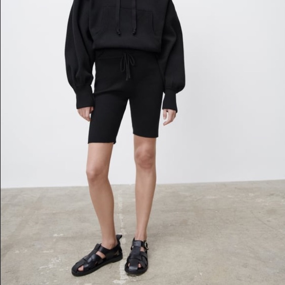 Zara Black Woven Leather Fisherman Sandals - Picture 13 of 13